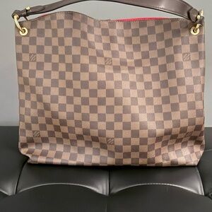 Louis Vuitton MM Graceful Damier Handbag and Wallet